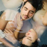 couple in water