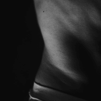 Faceless man's body, close up of the man's underwear