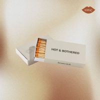Hot & Bothered Homesick matches on gold background with SWE logo in upper right corner