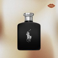 Ralph Lauren Cologne on gold background with SWE logo in upper right corner