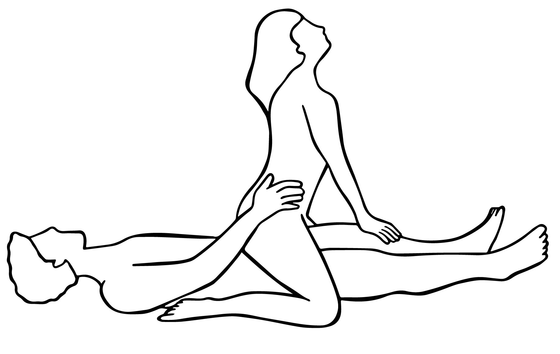 Reverse Cowgirl sex position illustration